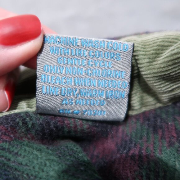 Elkmont Shirt Mens L Green Flannel Plaid Button Down Long Sleeve Outdoors Casual - Picture 14 of 14